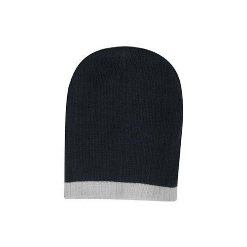 Headwear Two Tone Cable Knit Beanie - Toque (4195)