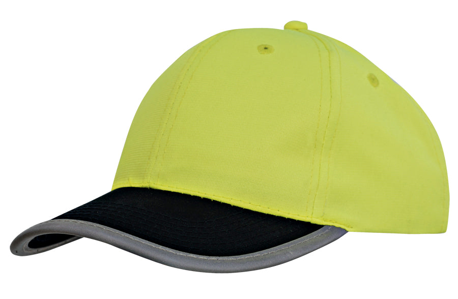 Headwear Luminescent Safety Cap with Reflective Trim (3021)