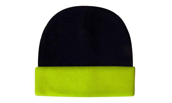 Headwear Luminescent Safety Acrylic Beanie - Toque Cap (3027)