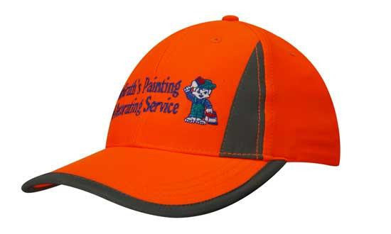 Headwear Luminescent Safety Cap with Reflective Inserts and Trim (3029)