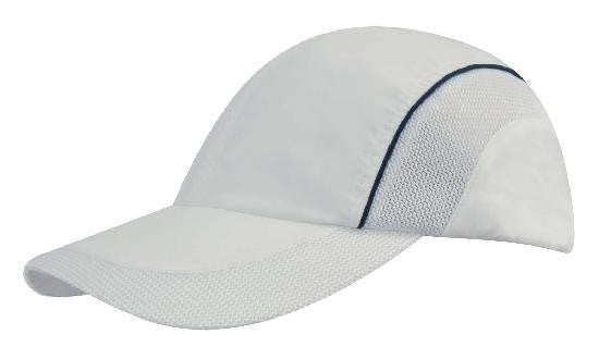 Headwear Spring Woven Fabric with Mesh to Side Panels and Peak (3802)