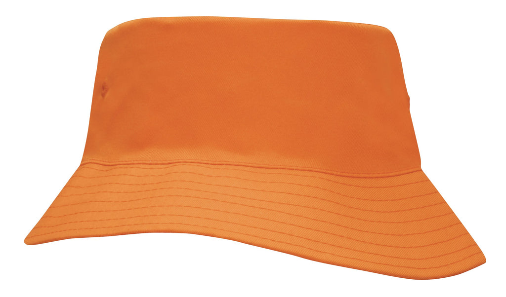 Headwear Breathable Poly Twill Childs Bucket Hat (3940)