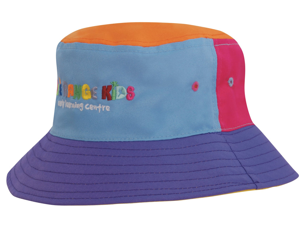 Headwear Breathable Poly Twill Childs Bucket Hat (3941)