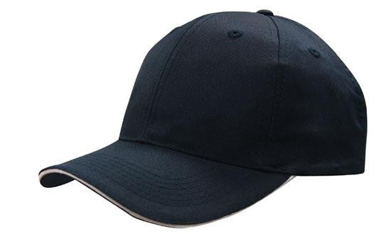 Headwear Breathable Poly Twill with Sandwich Trim Cap (4009)