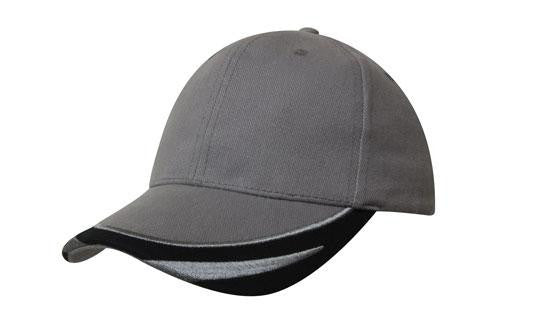 Headwear Brushed Heavy Cotton with Peak Trim Embroidered (4072)