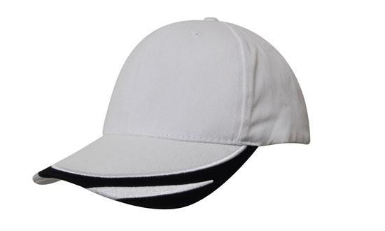 Headwear Brushed Heavy Cotton with Peak Trim Embroidered (4072)