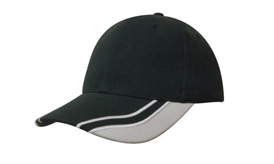 Headwear Brushed Heavy Cotton with Curved Peak Inserts (4073)