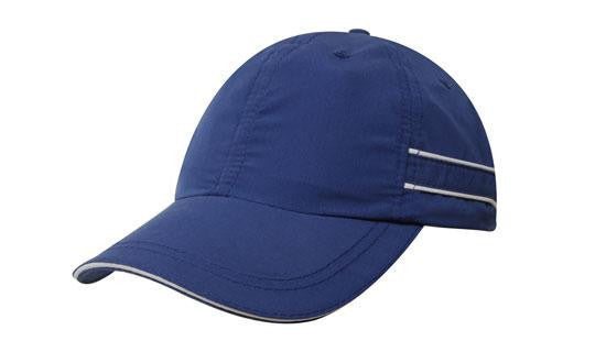 Headwear Microfibre Sports Cap with Piping and Sandwich Cap (4077)