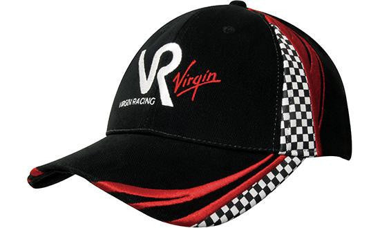 Headwear Brushed Heavy Cotton with Embroidery & Printed Checks (4083)