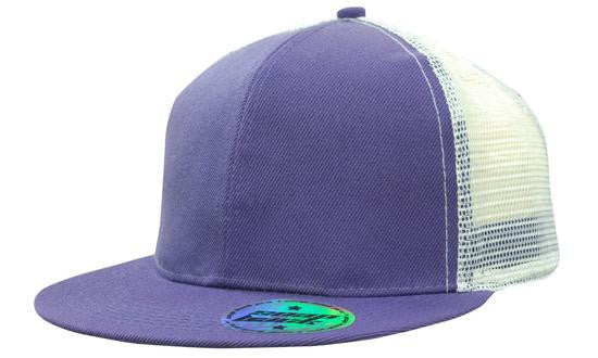 Headwear Premium American Twill with Mesh Back & Snap Back Pro Styling Cap (4138)