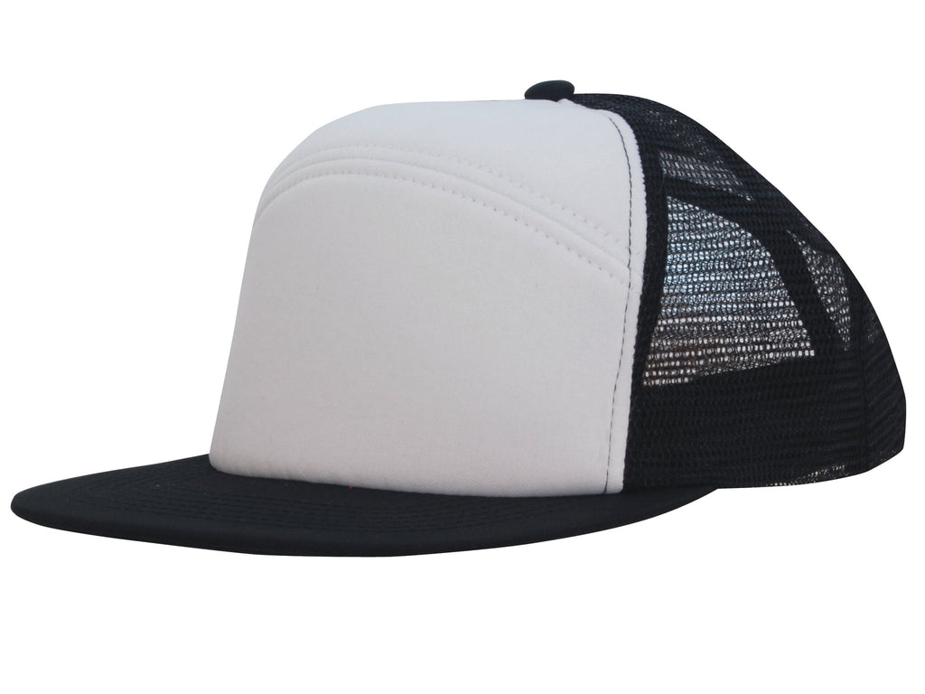 Headwear Foam Front A Frame Cap with Mesh Back (4159)