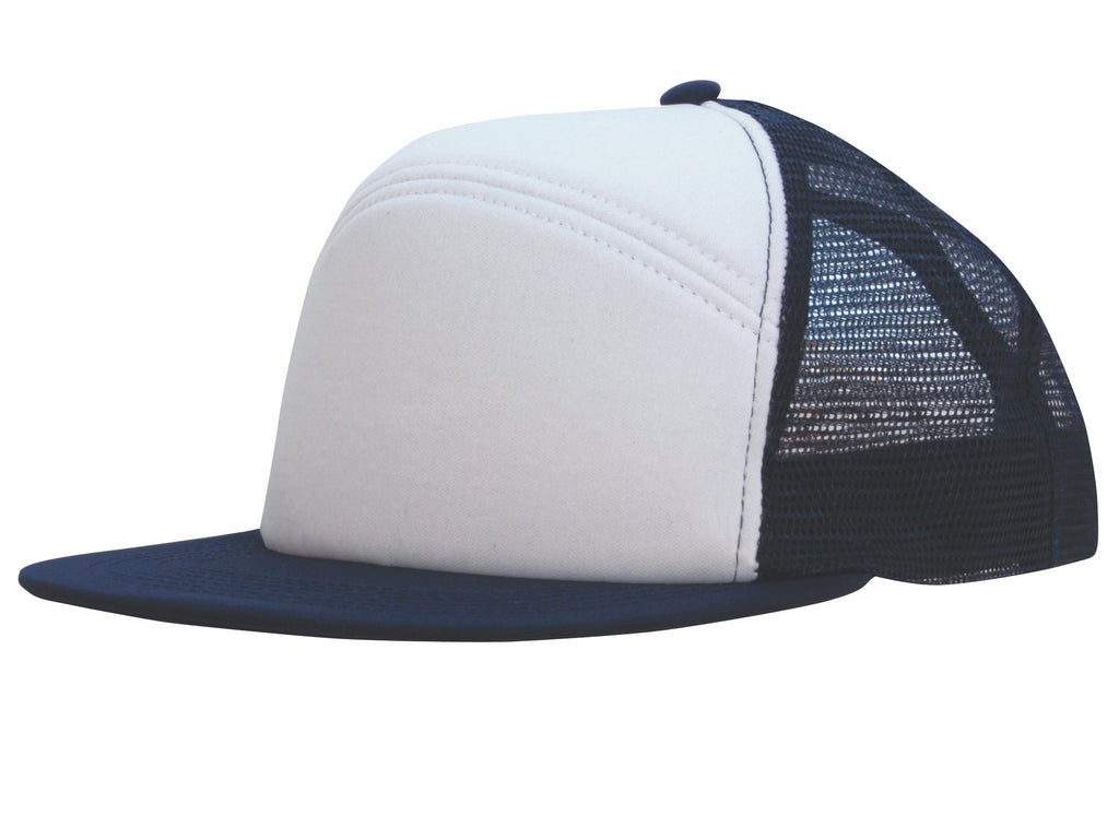 Headwear Foam Front A Frame Cap with Mesh Back (4159)