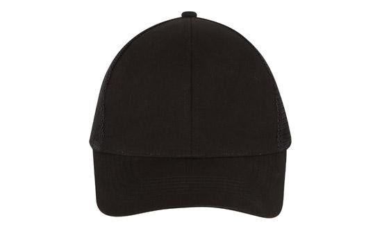 Headwear Brushed Cotton with Mesh Back Cap (4181)