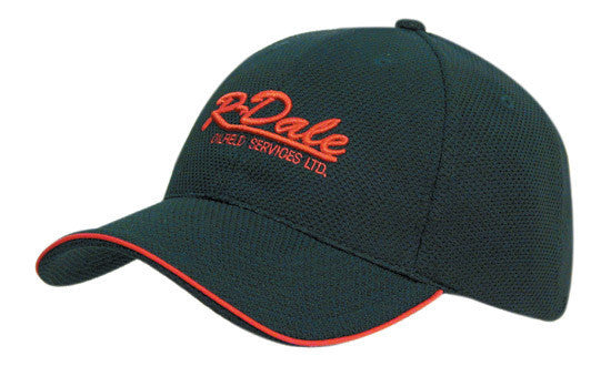 Headwear Double Pique Mesh with Open Sandwich Cap (4185)