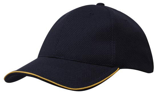 Headwear Double Pique Mesh with Open Sandwich Cap (4185)