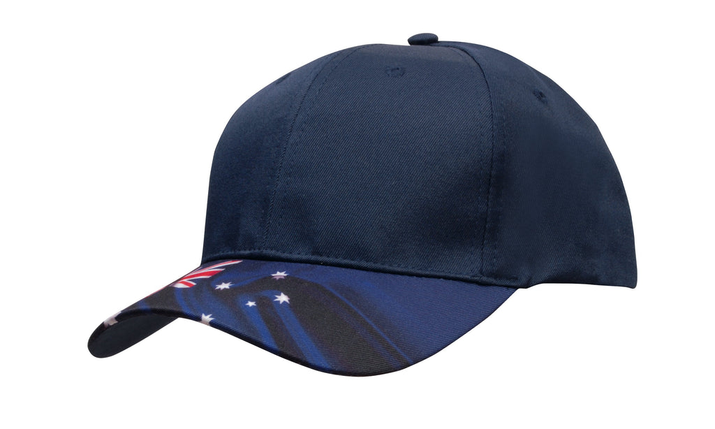 Headwear Breathable Poly Twill Waving Flag Cap (4190)