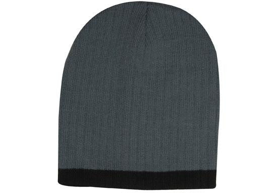 Headwear Two Tone Cable Knit Beanie - Toque (4195)