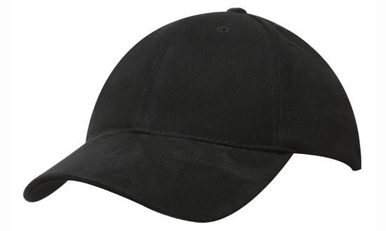 Headwear Brushed Heavy Cotton with Suede Peak Cap (4200)