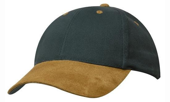 Headwear Brushed Heavy Cotton with Suede Peak Cap (4200)