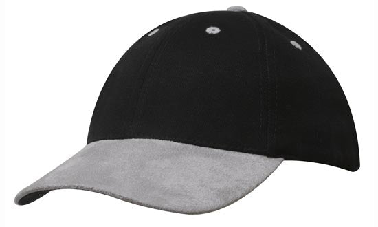 Headwear Brushed Heavy Cotton with Suede Peak Cap (4200)