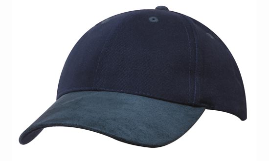 Headwear Brushed Heavy Cotton with Suede Peak Cap (4200)