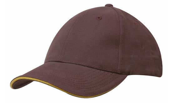 Headwear Brushed Heavy Cotton with Sandwich Trim (4210)