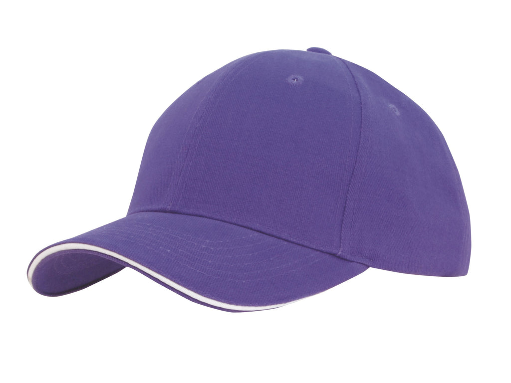 Headwear Brushed Heavy Cotton with Sandwich Trim (4210)