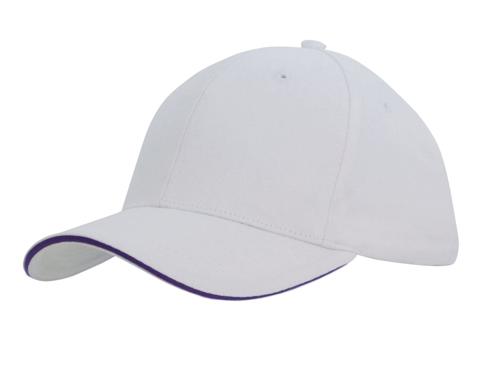 Headwear Brushed Heavy Cotton with Sandwich Trim (4210)