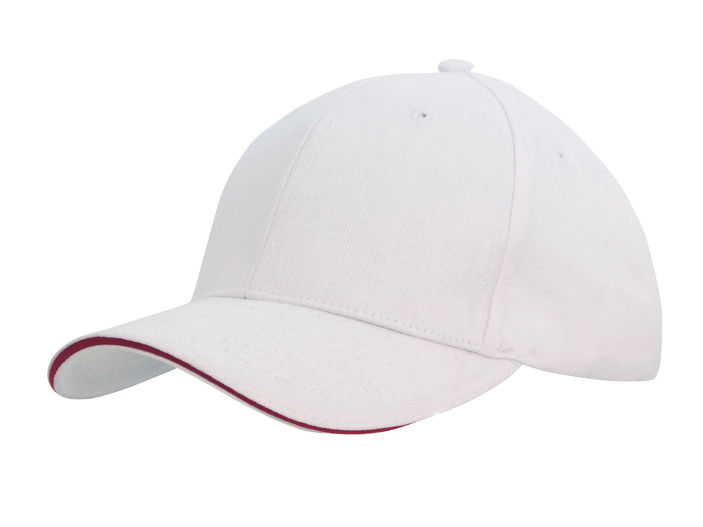 Headwear Brushed Heavy Cotton with Sandwich Trim (4210)