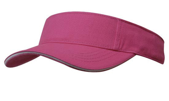 Headwear Brushed Heavy Cotton Visor Cap (4230)