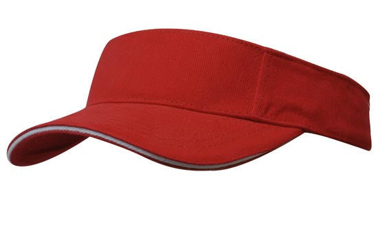 Headwear Brushed Heavy Cotton Visor Cap (4230)