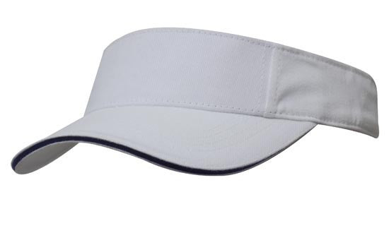 Headwear Brushed Heavy Cotton Visor Cap (4230)