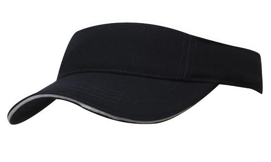 Headwear Brushed Heavy Cotton Visor Cap (4230)