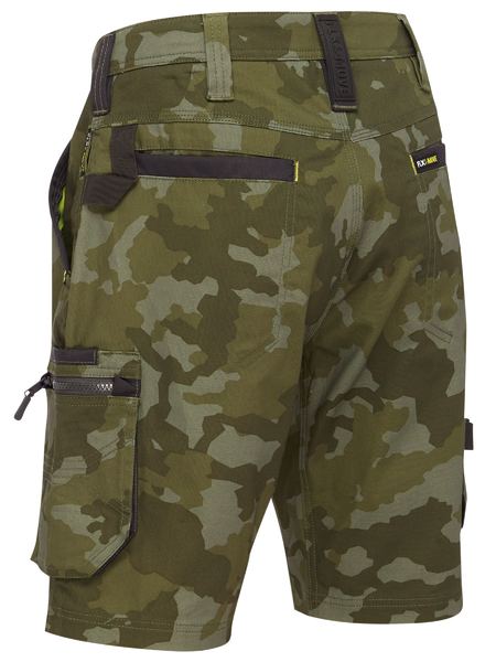 Bisley Flx & Move Stretch Canvas Camo Cargo Short - Limited Edition (BSHC1337)