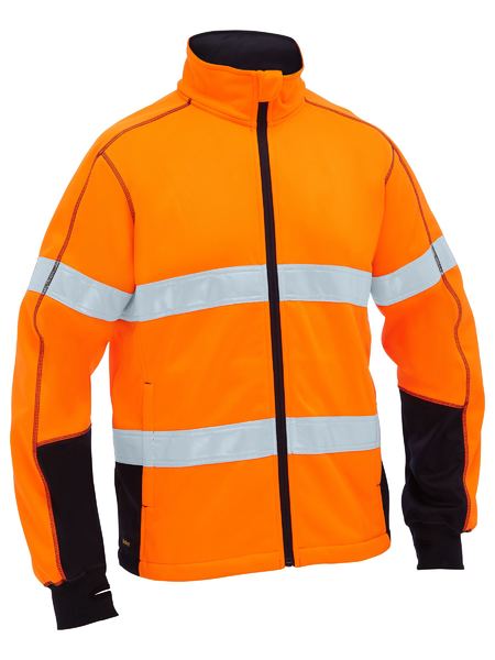 Bisley Men's Taped Hi Vis Zip Front Fleece (BK6611T)