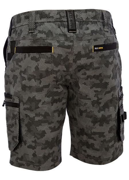 Bisley Flx & Move Stretch Canvas Camo Cargo Short - Limited Edition (BSHC1337)