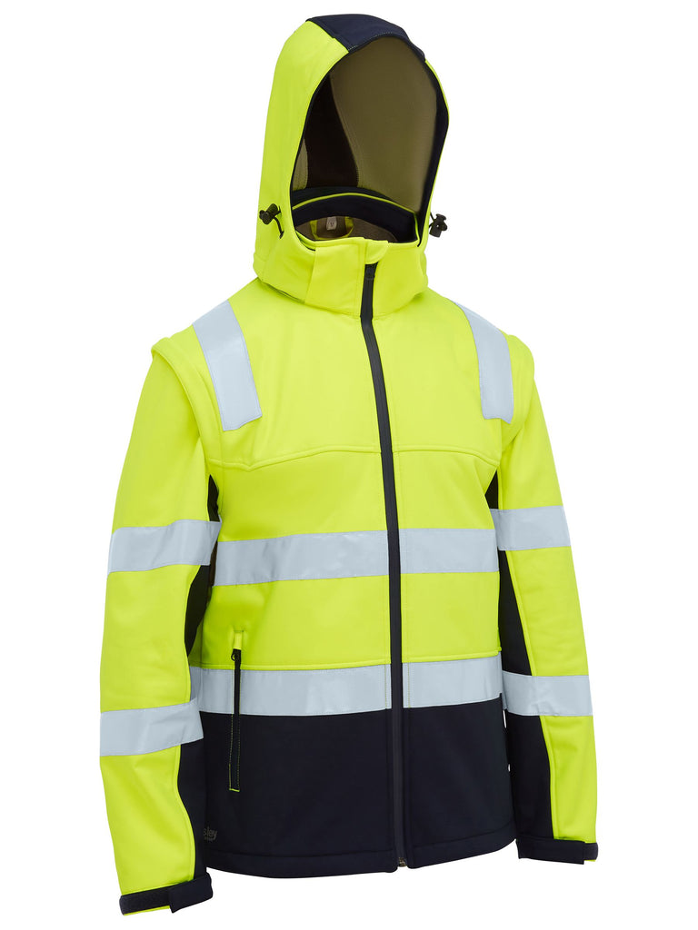 Bisley Taped Two Tone Hi Vis 3 In 1 Soft Shell Jacket (BJ6078T)