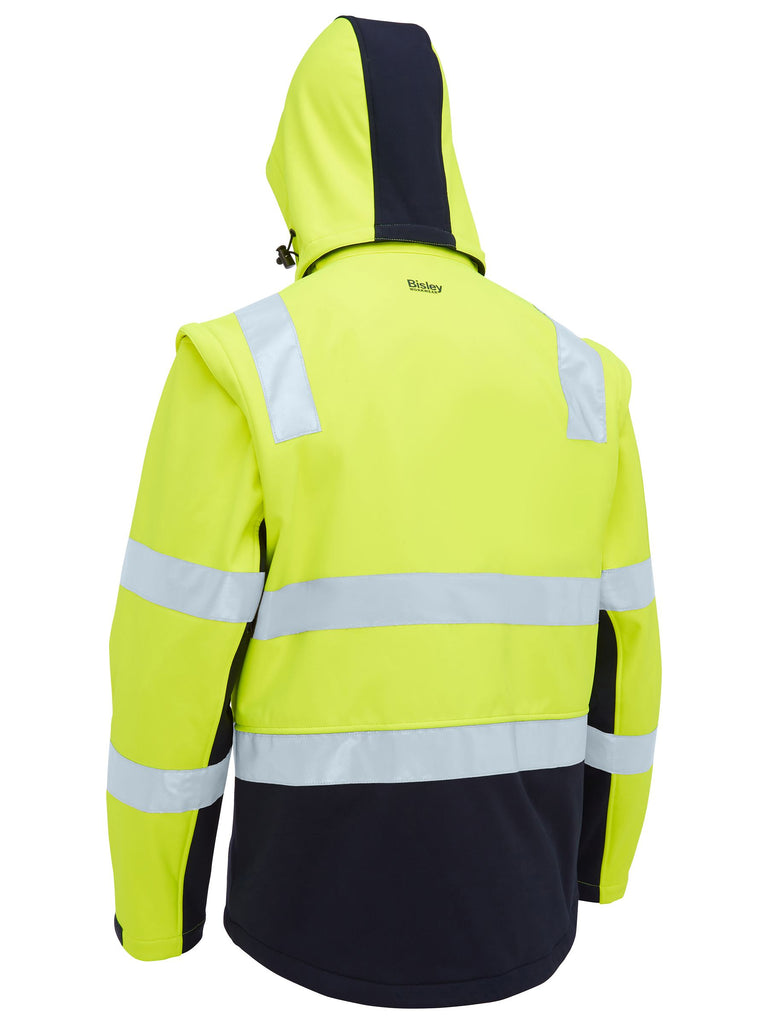 Bisley Taped Two Tone Hi Vis 3 In 1 Soft Shell Jacket (BJ6078T)