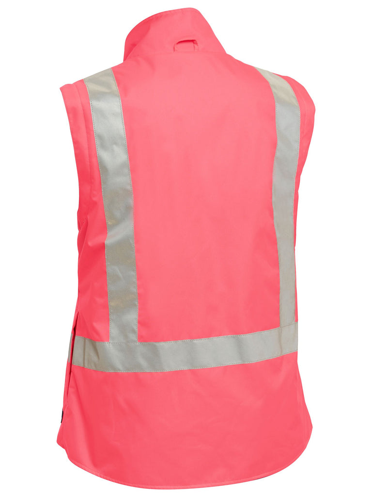 Bisley Women's Taped Hi Vis 5 In 1 Rain Jacket (BKL6975)