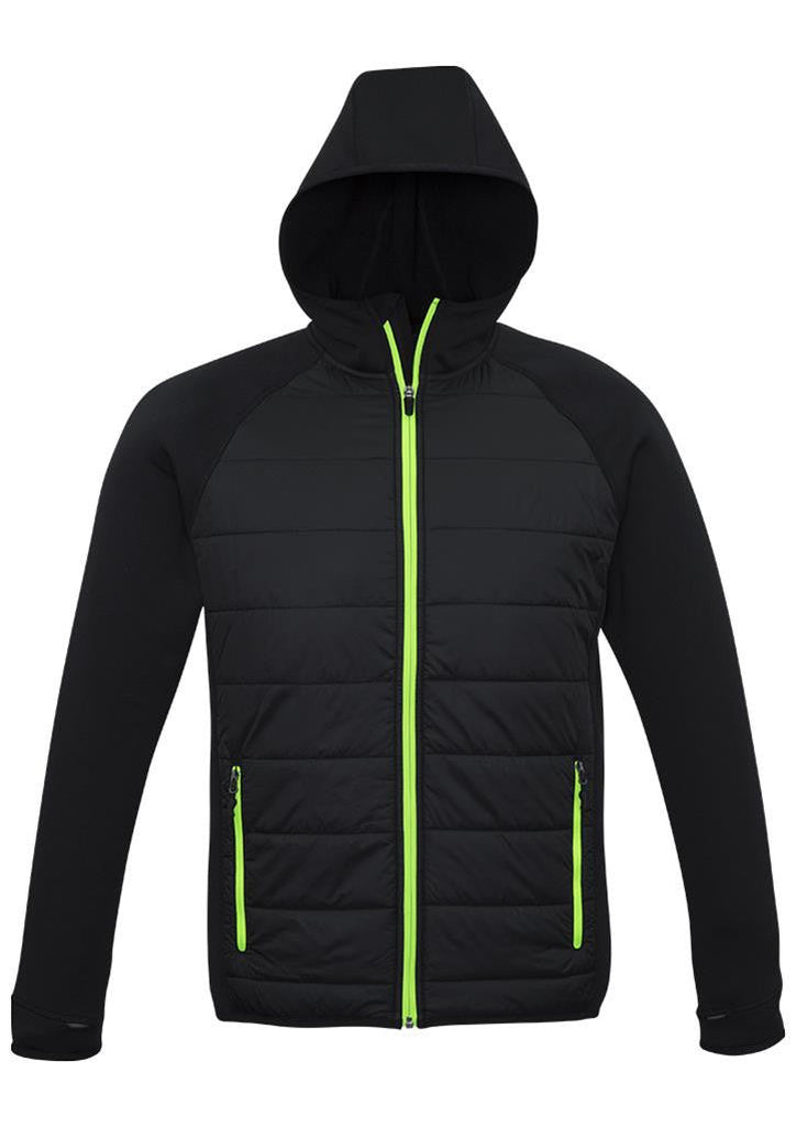 Biz Collection-Biz Collection Mens Stealth Tech Hoodie-Black/Lime / XL-Corporate Apparel Online - 2