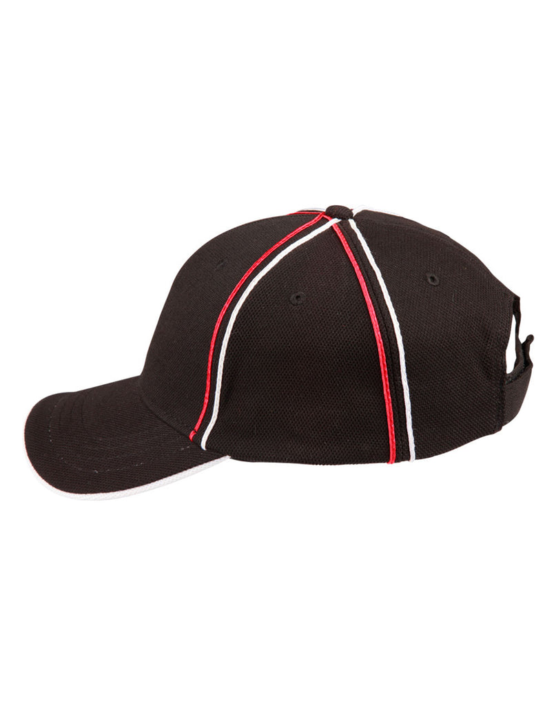 Winning Spirit Tri-Colour Pique Mesh Cap (CH76)