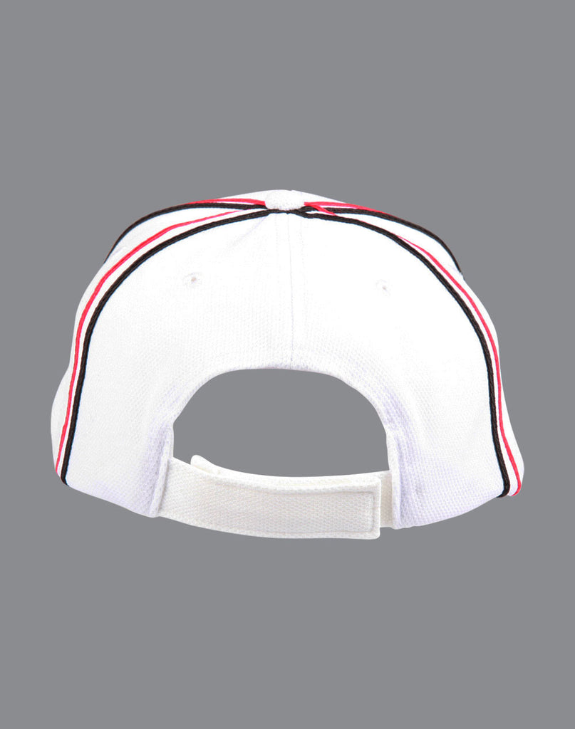 Winning Spirit Tri-Colour Pique Mesh Cap (CH76)