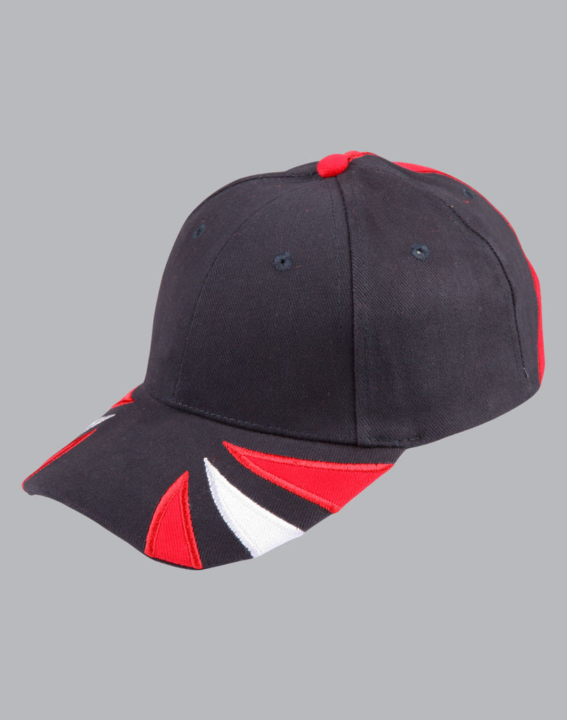 Winning Spirit Tri Contrast Colour Cap (CH80)