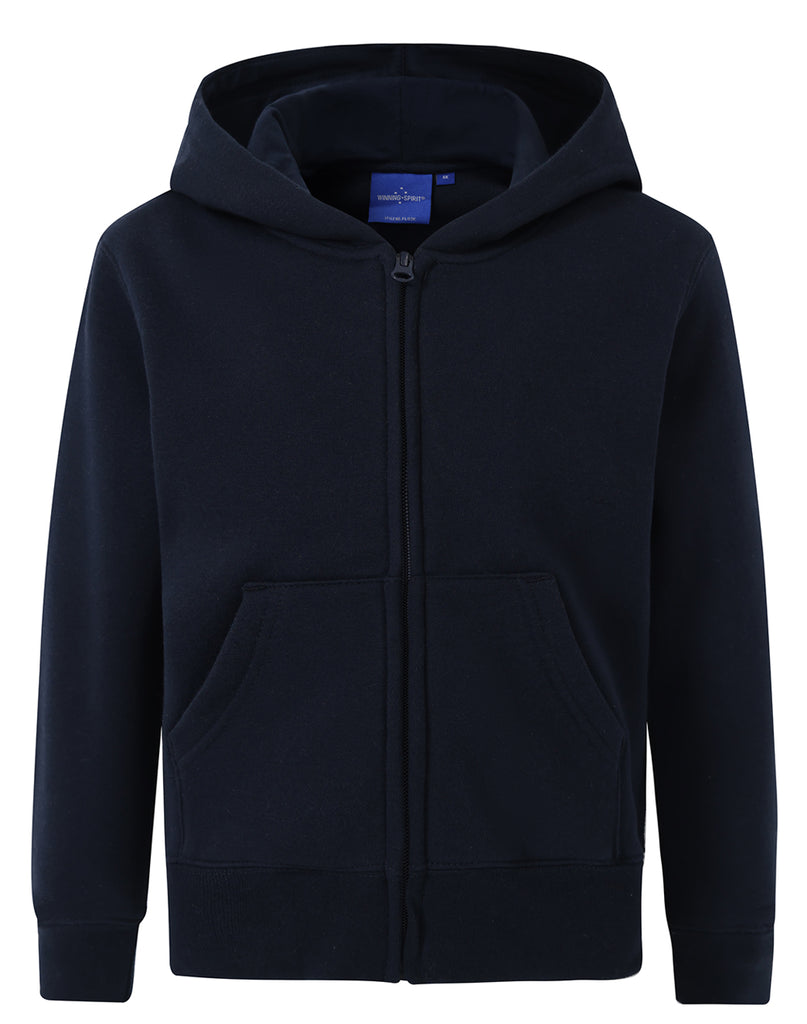 Winning Spirit Kids' Double Bay Full Zip Fleecy Hoodie (FL03K)