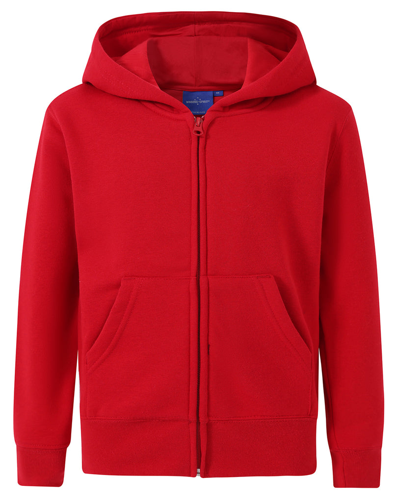 Winning Spirit Kids' Double Bay Full Zip Fleecy Hoodie (FL03K)