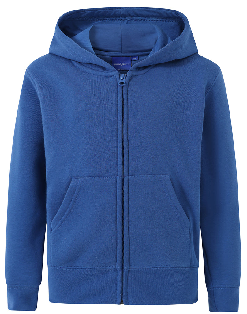 Winning Spirit Kids' Double Bay Full Zip Fleecy Hoodie (FL03K)