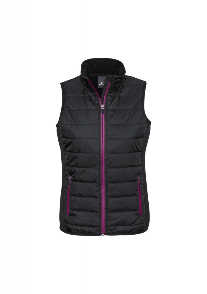 Biz Collection-Biz Collection Stealth Ladies Vest-XS / BLACK/MAGENTA-Corporate Apparel Online - 6