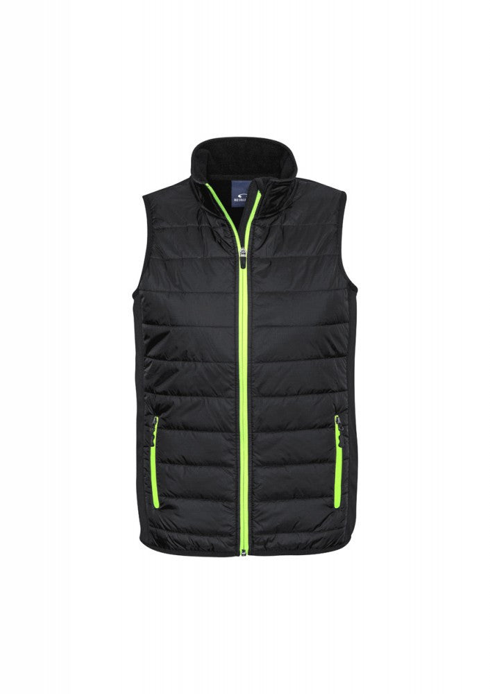 Biz Collection-Biz Collection Stealth Ladies Vest-XS / BLACK/LIME-Corporate Apparel Online - 3