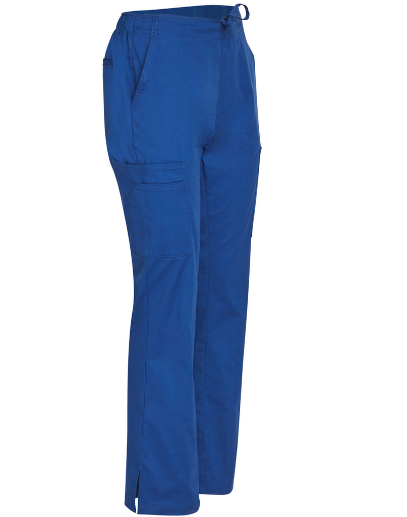 Winning Spirit  Ladies Semi-elastic Waist Tie Solid Colour Scrub Pants (M9720)