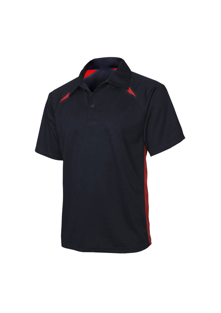 Biz Collection Mens Splice S/S Polo- (P7700)